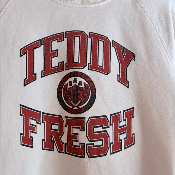 Teddy Fresh College‎ Flunk Out Cream Sweatshirt Unisex Size L - Picture 2 of 11